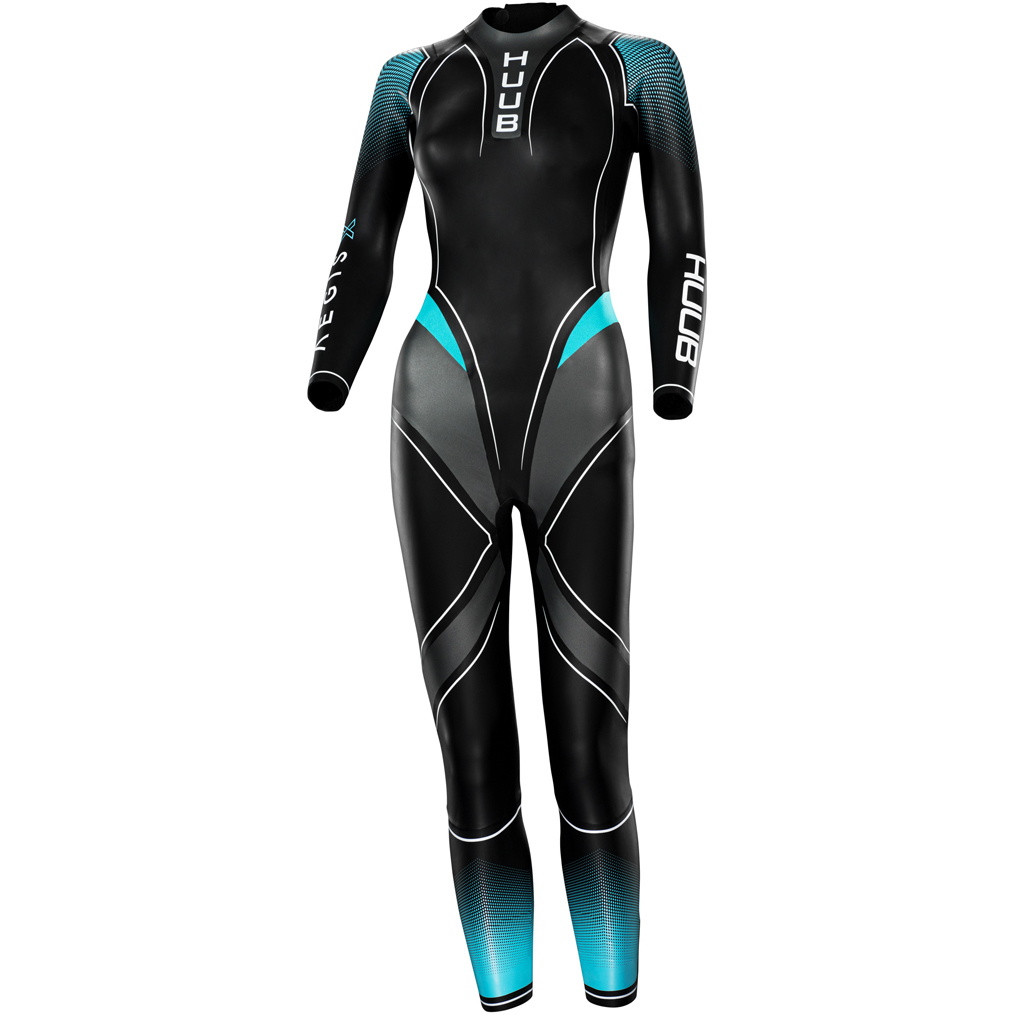2025 Huub Womens Aegis X 3:3 Open Water Swimming Wetsuit AEGX33W - Black / Teal